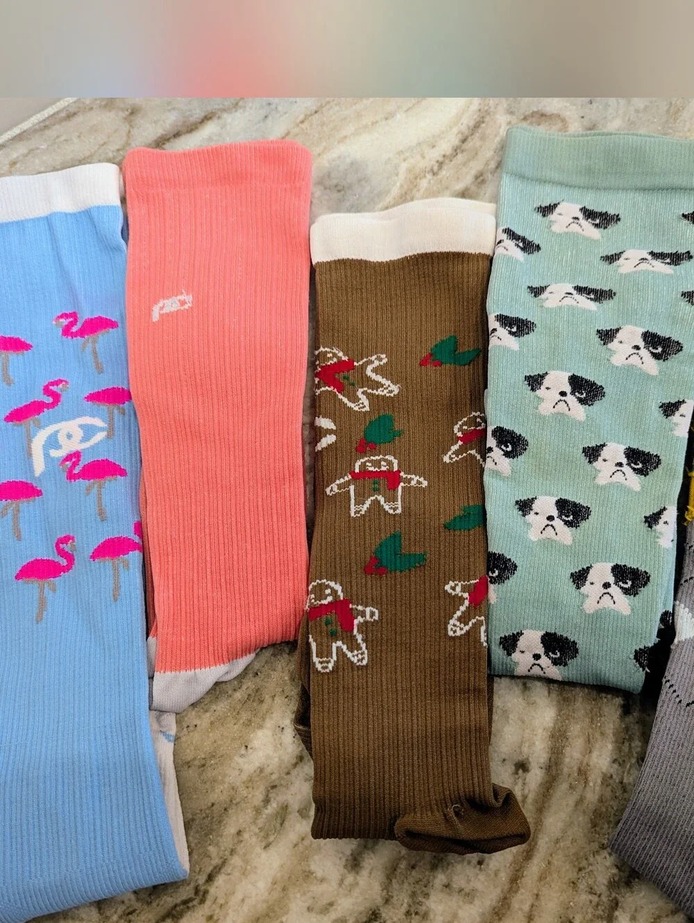 Unisex Support Socks Set Of 5 Women - Medium - Men - Large